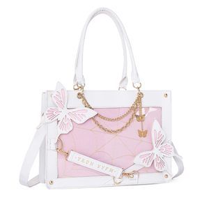 Chelsay Satchel Mushroom Logo/Mahogany